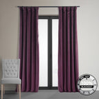 Rideau occultant en velours Signature Exclusive Fabrics (1 panneau)