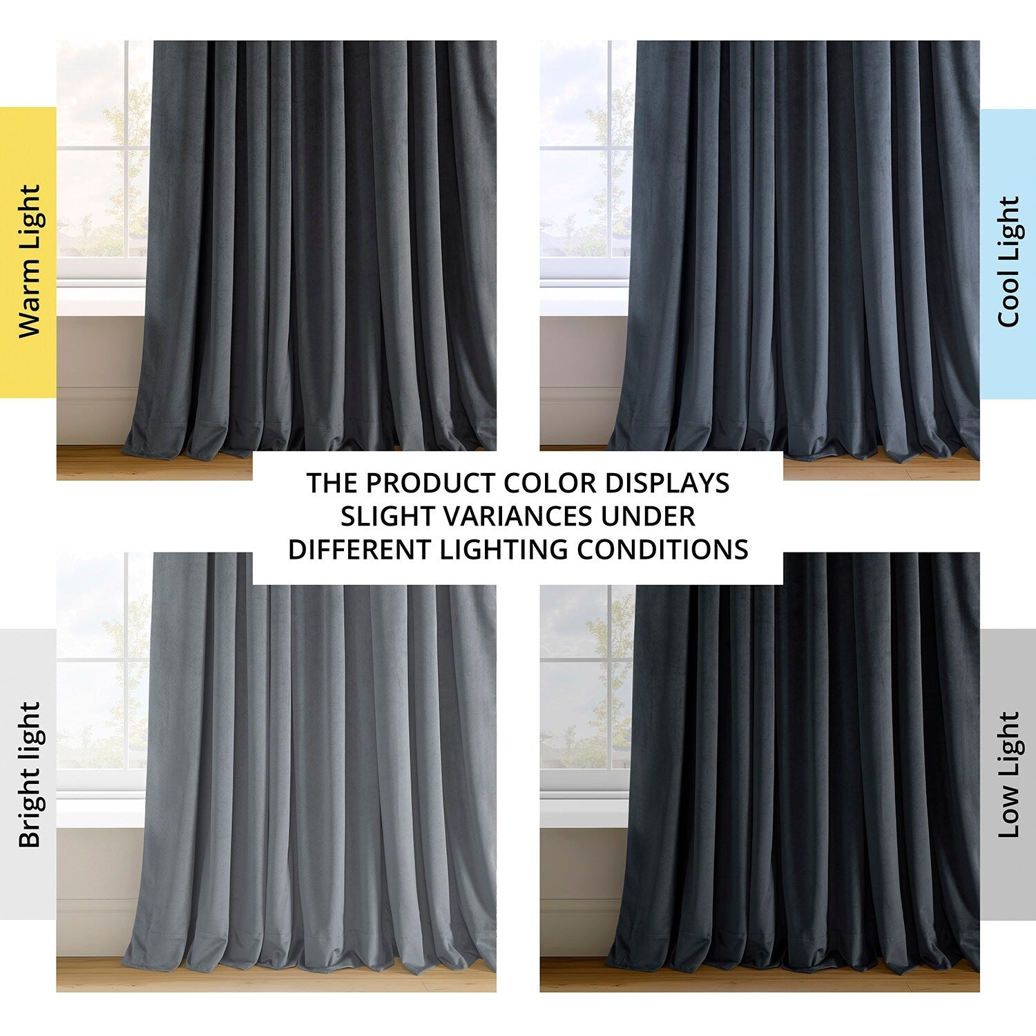 Rideau occultant en velours Signature Exclusive Fabrics (1 panneau)
