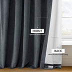 Rideau occultant en velours Signature Exclusive Fabrics (1 panneau)