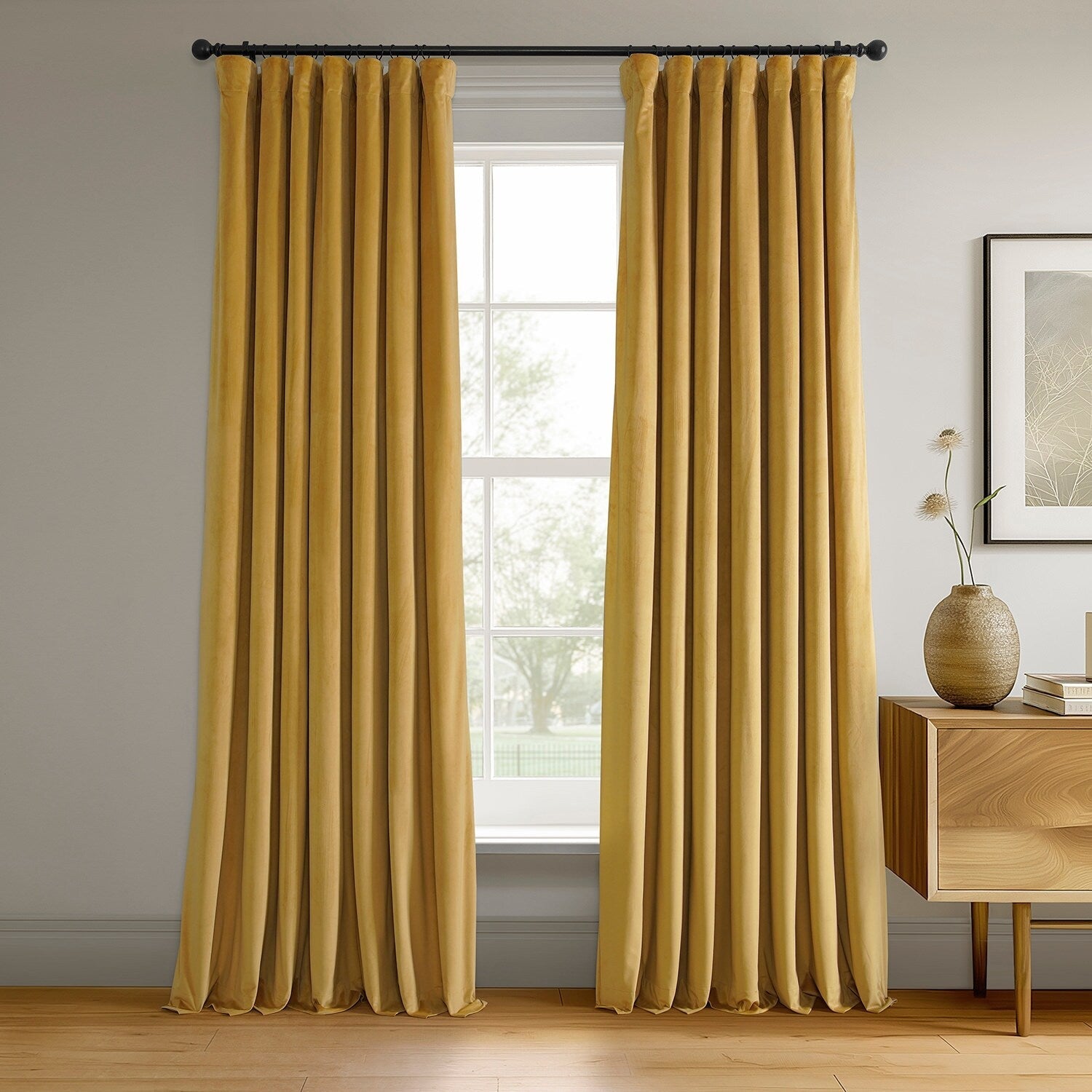 Rideau occultant en velours Signature Exclusive Fabrics (1 panneau)