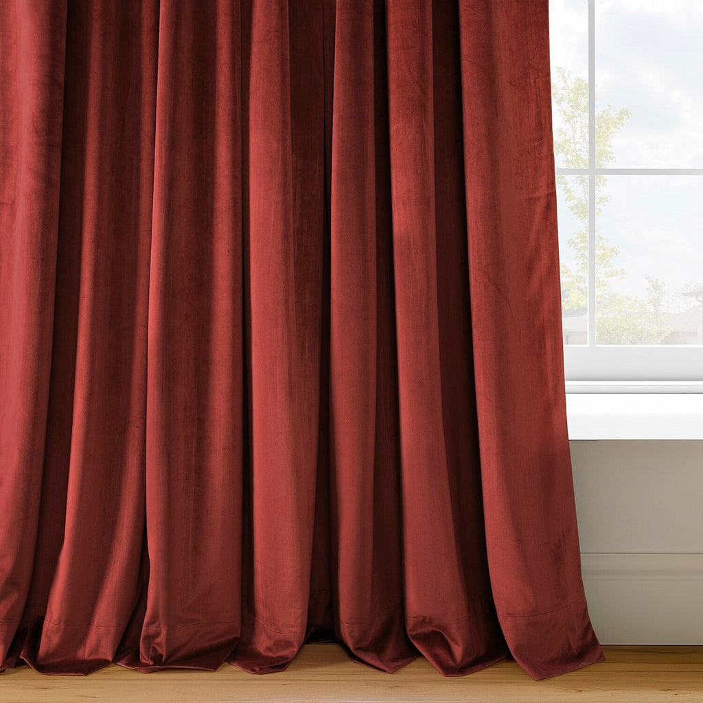 Rideau occultant en velours Signature Exclusive Fabrics (1 panneau)