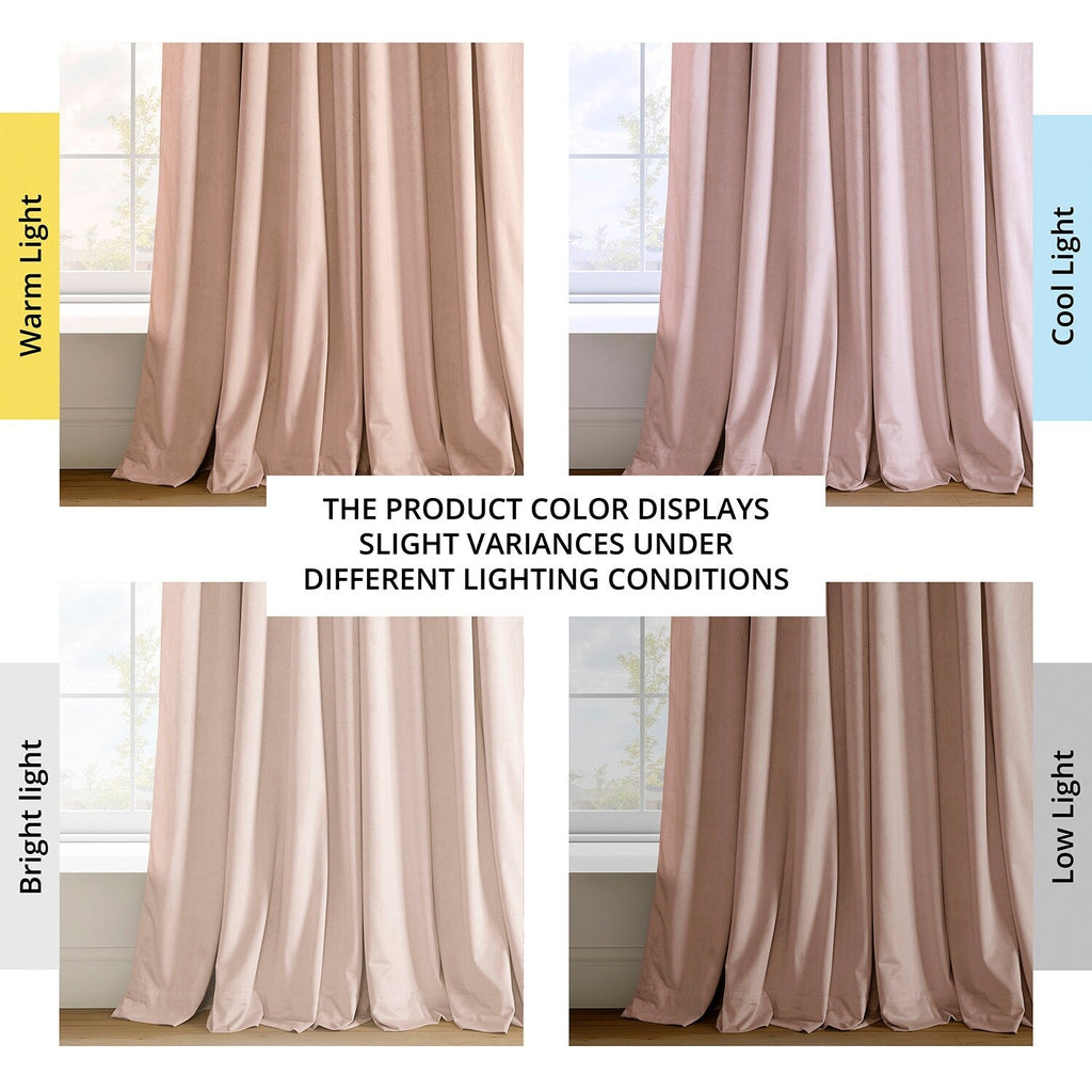 Rideau occultant en velours Signature Exclusive Fabrics (1 panneau)