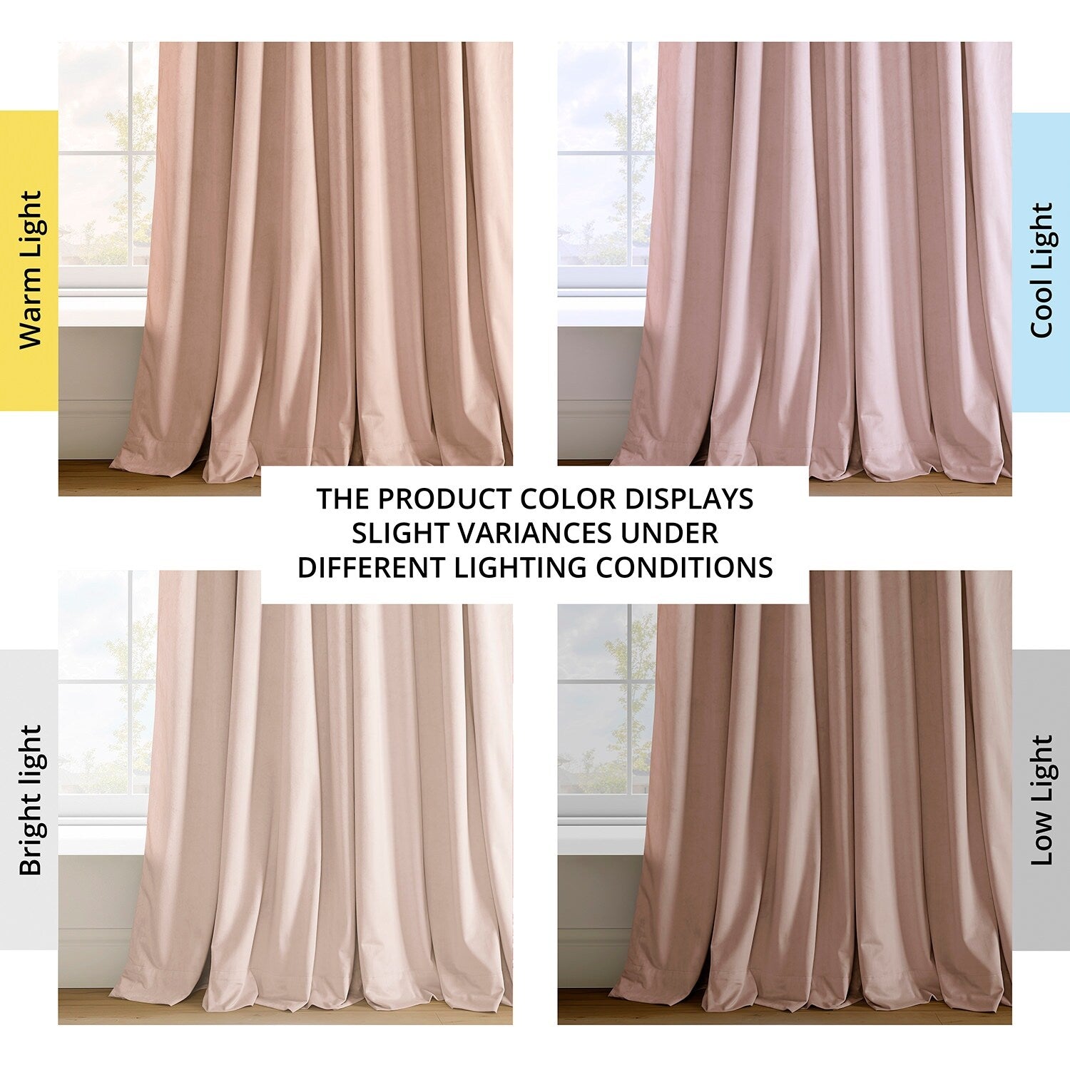 Rideau occultant en velours Signature Exclusive Fabrics (1 panneau)