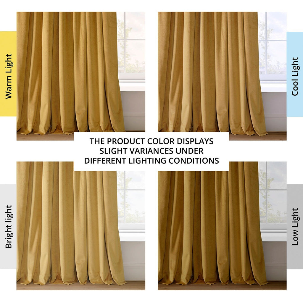 Rideau occultant en velours Signature Exclusive Fabrics (1 panneau)