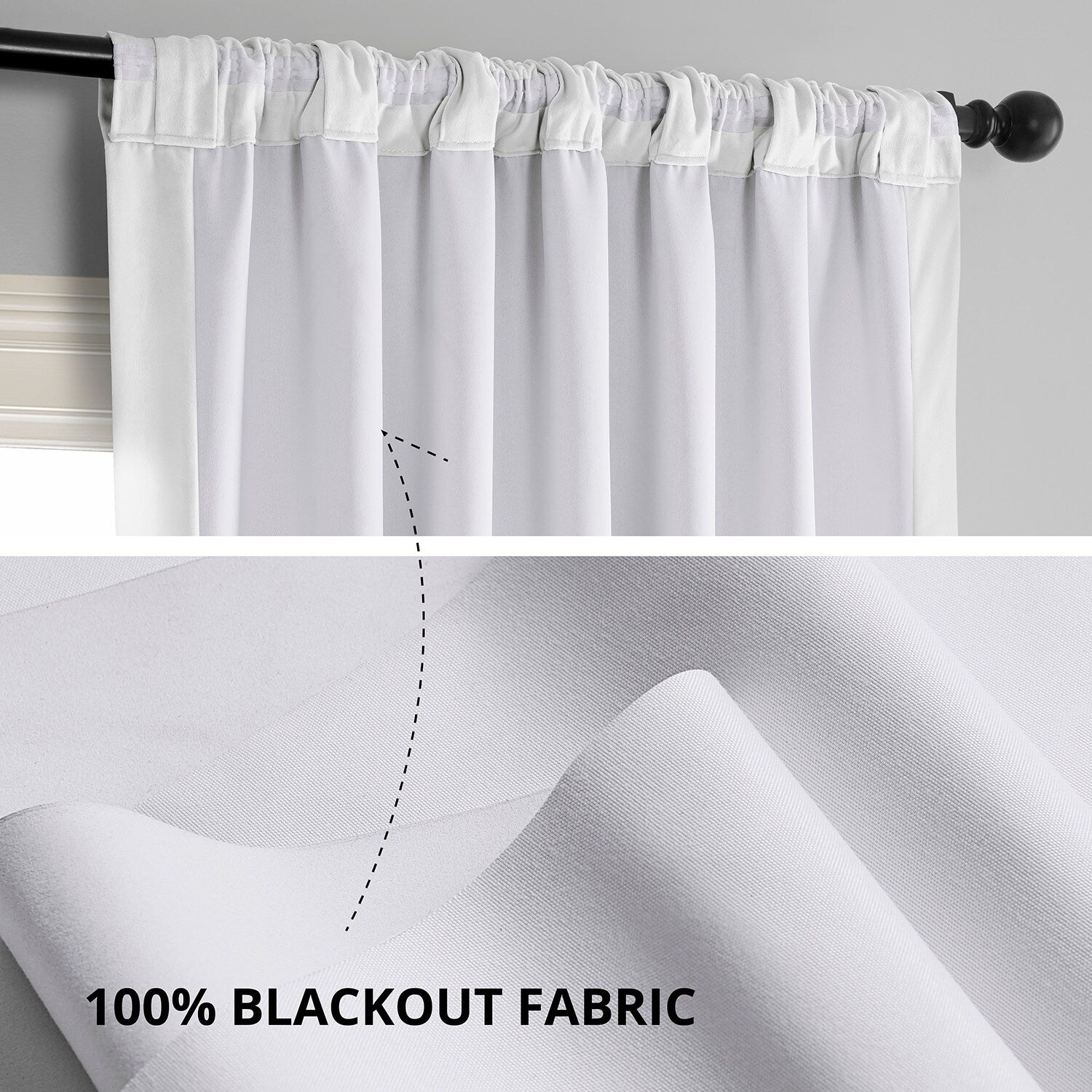 Rideau occultant en velours Signature Exclusive Fabrics (1 panneau)