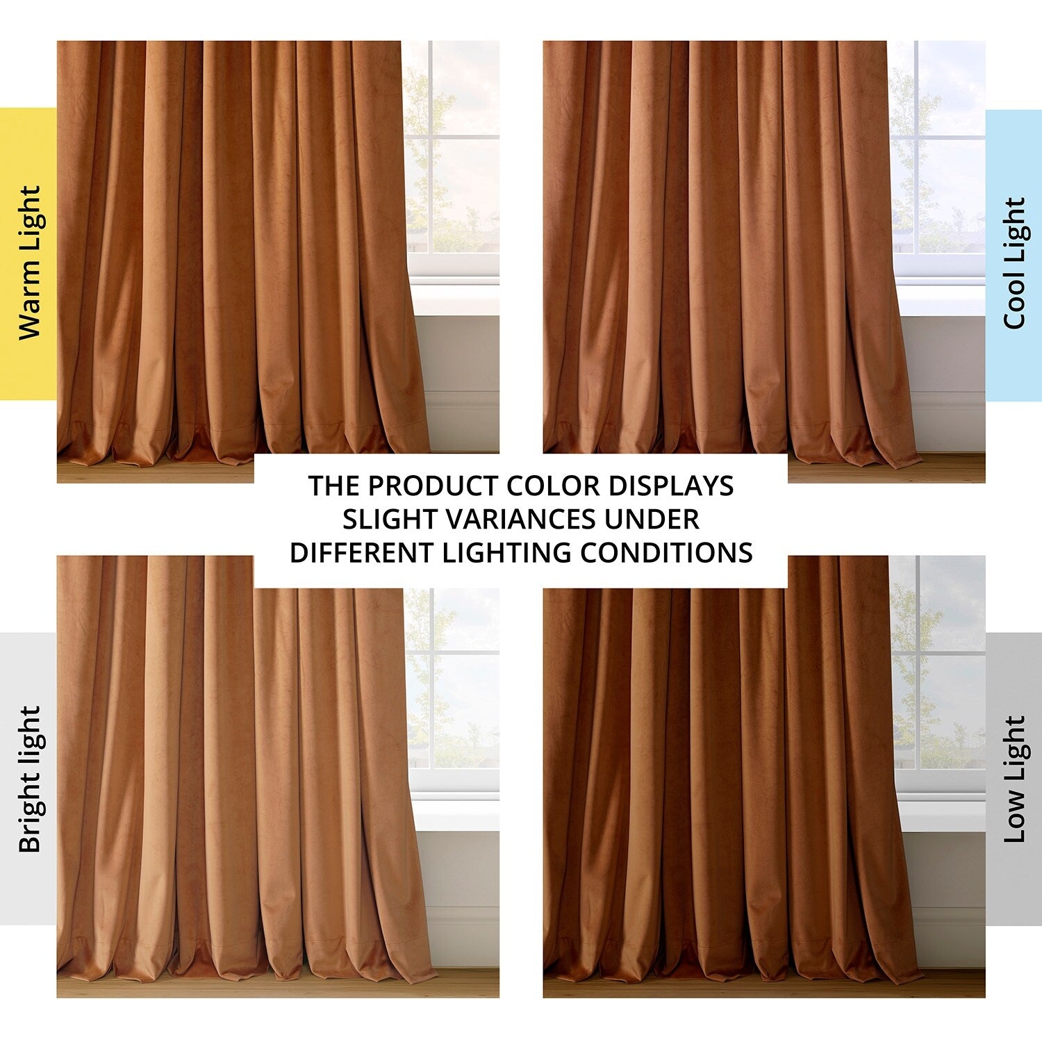 Rideau occultant en velours Signature Exclusive Fabrics (1 panneau)