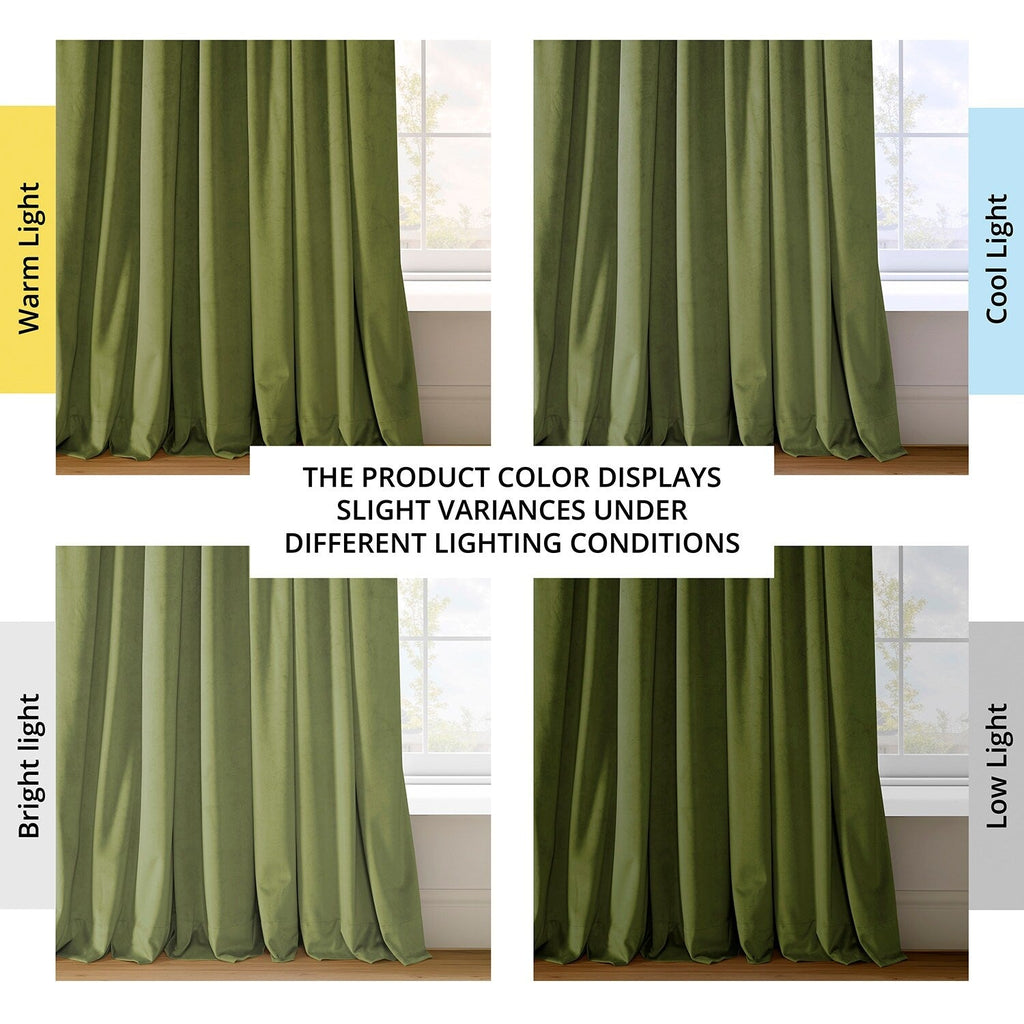 Rideau occultant en velours Signature Exclusive Fabrics (1 panneau)