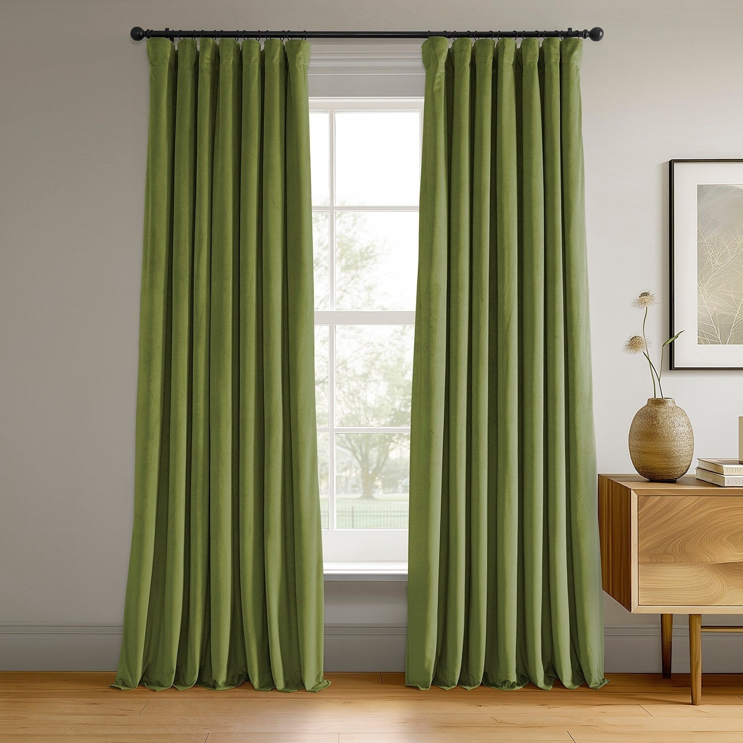 Rideau occultant en velours Signature Exclusive Fabrics (1 panneau)