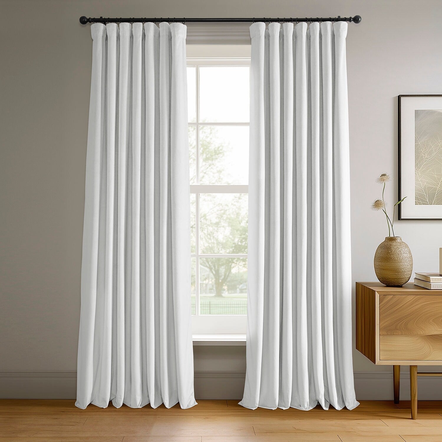 Rideau occultant en velours Signature Exclusive Fabrics (1 panneau)