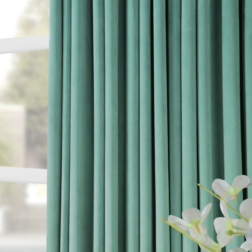Rideaux occultants extra larges en velours Signature Exclusive Fabrics (1 panneau) - Rideaux occultants luxueux