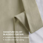 Rideaux occultants extra larges en velours Signature Exclusive Fabrics (1 panneau) - Rideaux occultants luxueux