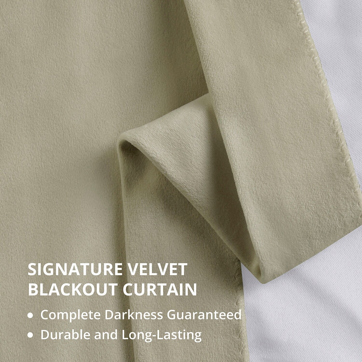 Rideaux occultants extra larges en velours Signature Exclusive Fabrics (1 panneau) - Rideaux occultants luxueux