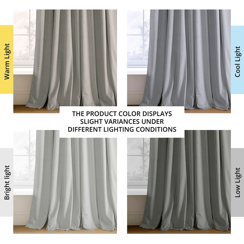 Rideaux occultants extra larges en velours Signature Exclusive Fabrics (1 panneau) - Rideaux occultants luxueux