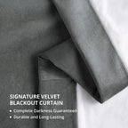 Rideaux occultants extra larges en velours Signature Exclusive Fabrics (1 panneau) - Rideaux occultants luxueux