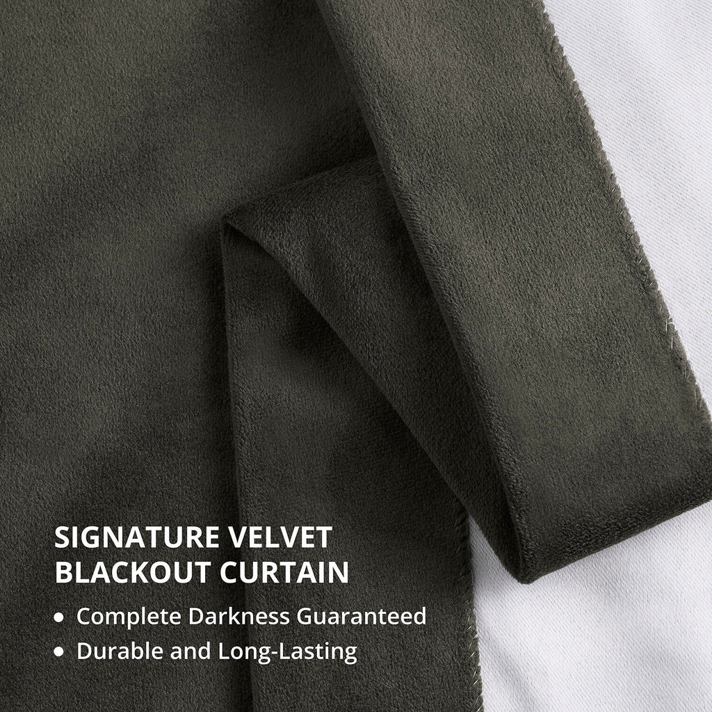 Rideaux occultants extra larges en velours Signature Exclusive Fabrics (1 panneau) - Rideaux occultants luxueux