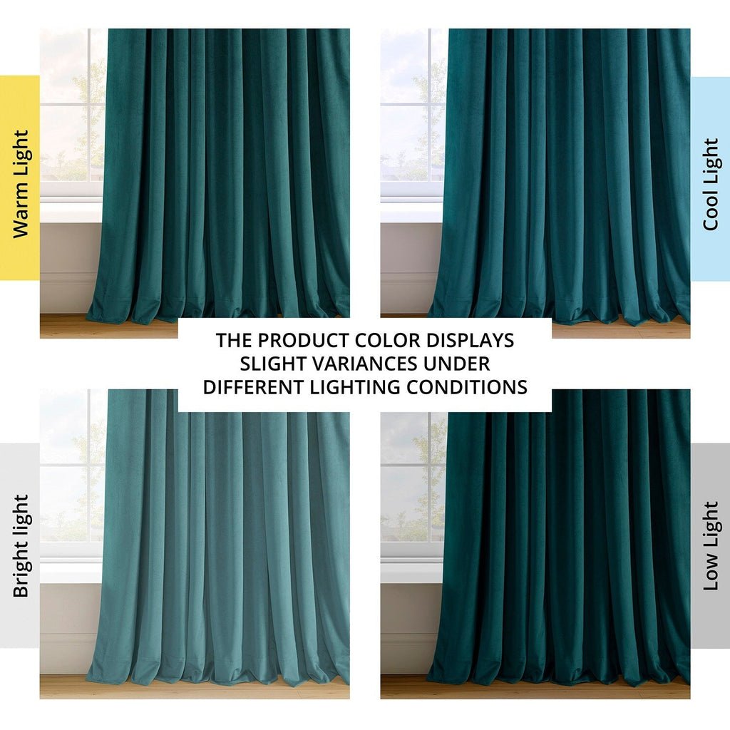 Rideaux occultants extra larges en velours Signature Exclusive Fabrics (1 panneau) - Rideaux occultants luxueux