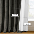 Rideaux occultants extra larges en velours Signature Exclusive Fabrics (1 panneau) - Rideaux occultants luxueux