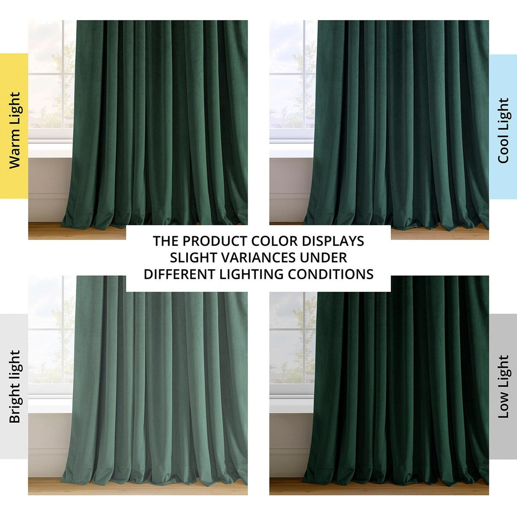 Rideaux occultants extra larges en velours Signature Exclusive Fabrics (1 panneau) - Rideaux occultants luxueux