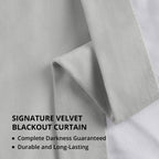Rideaux occultants extra larges en velours Signature Exclusive Fabrics (1 panneau) - Rideaux occultants luxueux
