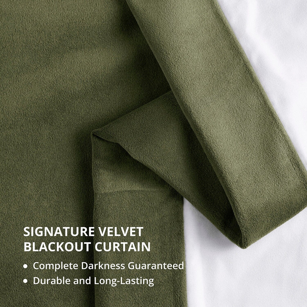 Rideaux occultants extra larges en velours Signature Exclusive Fabrics (1 panneau) - Rideaux occultants luxueux