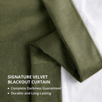 Rideaux occultants extra larges en velours Signature Exclusive Fabrics (1 panneau) - Rideaux occultants luxueux