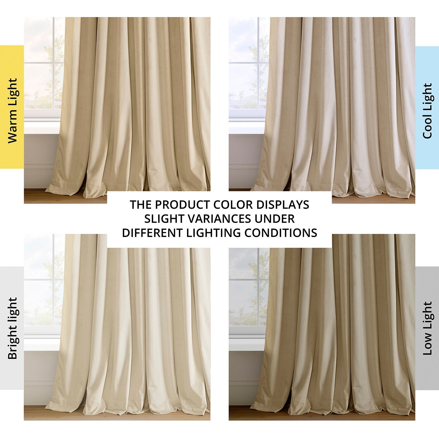 Rideaux occultants extra larges en velours Signature Exclusive Fabrics (1 panneau) - Rideaux occultants luxueux