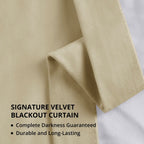 Rideaux occultants extra larges en velours Signature Exclusive Fabrics (1 panneau) - Rideaux occultants luxueux