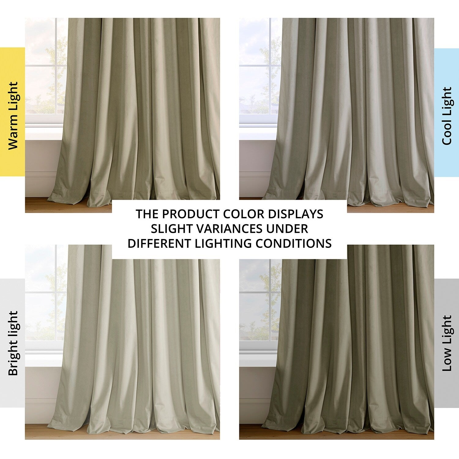 Rideaux occultants extra larges en velours Signature Exclusive Fabrics (1 panneau) - Rideaux occultants luxueux