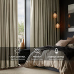 Rideaux occultants extra larges en velours Signature Exclusive Fabrics (1 panneau) - Rideaux occultants luxueux