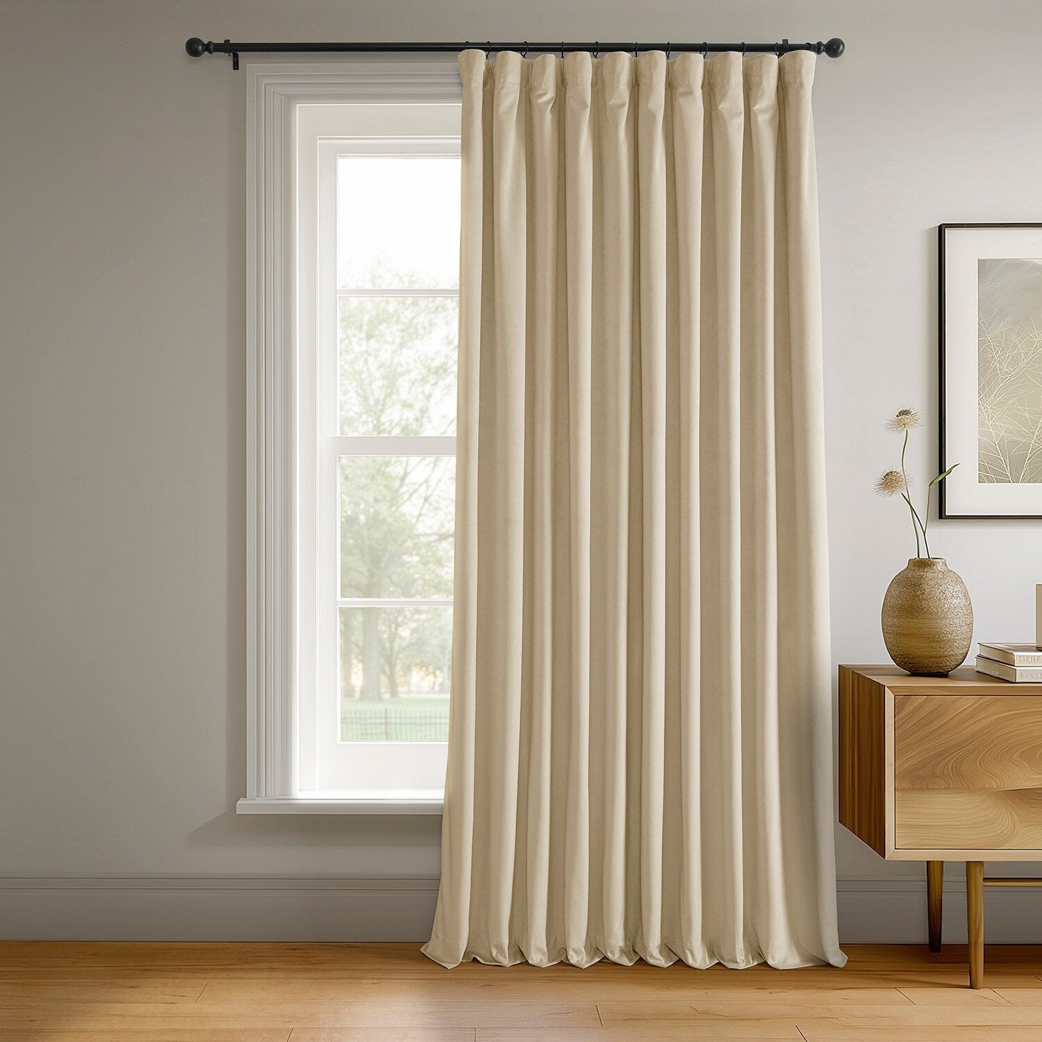 Rideaux occultants extra larges en velours Signature Exclusive Fabrics (1 panneau) - Rideaux occultants luxueux