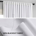 Rideaux occultants extra larges en velours Signature Exclusive Fabrics (1 panneau) - Rideaux occultants luxueux