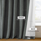Rideaux occultants extra larges en velours Signature Exclusive Fabrics (1 panneau) - Rideaux occultants luxueux