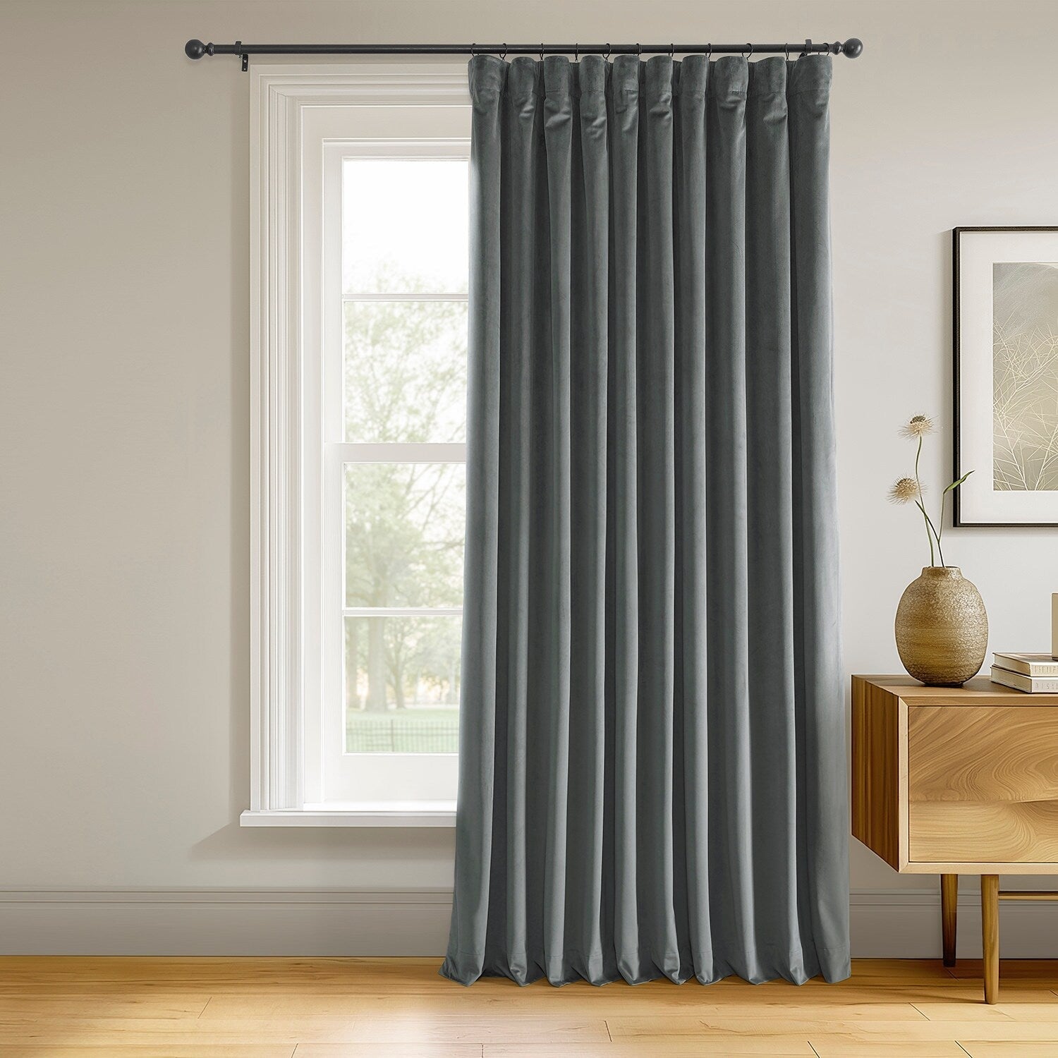Rideaux occultants extra larges en velours Signature Exclusive Fabrics (1 panneau) - Rideaux occultants luxueux