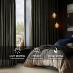 Rideaux occultants extra larges en velours Signature Exclusive Fabrics (1 panneau) - Rideaux occultants luxueux