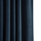Rideau occultant en velours bleu nuit Signature Exclusive Fabrics