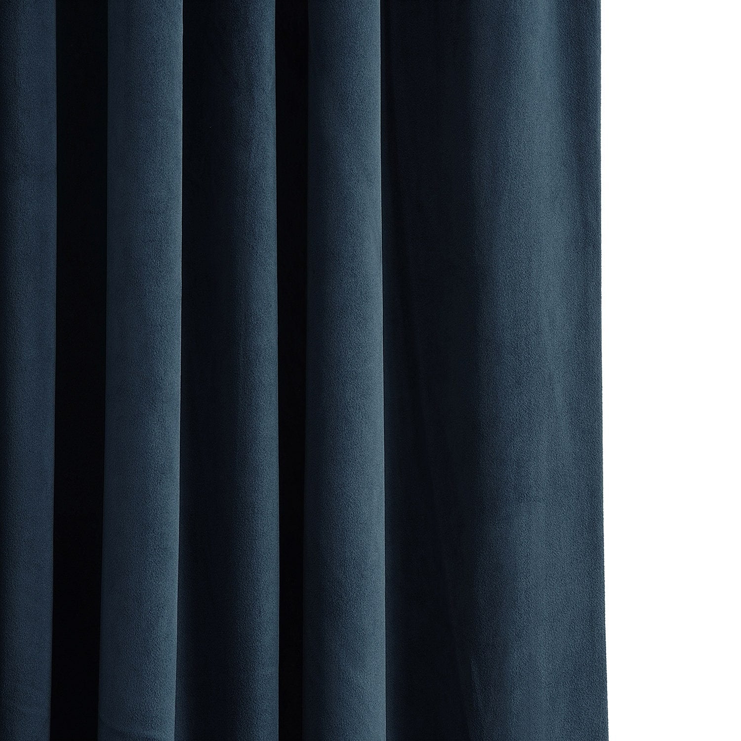 Rideau occultant en velours bleu nuit Signature Exclusive Fabrics