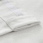 Rideaux en faux lin Exclusive Fabrics - 2 panneaux - Rideaux de fenêtre filtrant la lumière