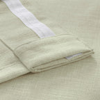 Rideaux en faux lin Exclusive Fabrics - 2 panneaux - Rideaux de fenêtre filtrant la lumière