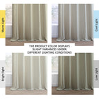 Rideaux en faux lin Exclusive Fabrics - 2 panneaux - Rideaux de fenêtre filtrant la lumière