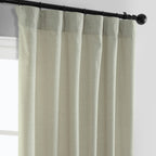 Rideaux en faux lin Exclusive Fabrics - 2 panneaux - Rideaux de fenêtre filtrant la lumière
