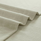 Rideaux en faux lin Exclusive Fabrics - 2 panneaux - Rideaux de fenêtre filtrant la lumière