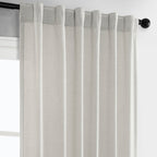 Rideaux en faux lin Exclusive Fabrics - 2 panneaux - Rideaux de fenêtre filtrant la lumière