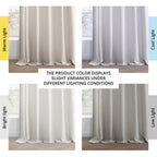 Rideaux en faux lin Exclusive Fabrics - 2 panneaux - Rideaux de fenêtre filtrant la lumière