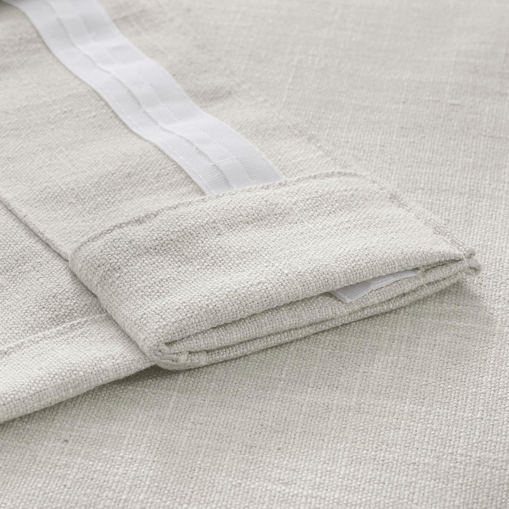 Rideaux en faux lin Exclusive Fabrics - 2 panneaux - Rideaux de fenêtre filtrant la lumière