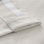 Rideaux en faux lin Exclusive Fabrics - 2 panneaux - Rideaux de fenêtre filtrant la lumière