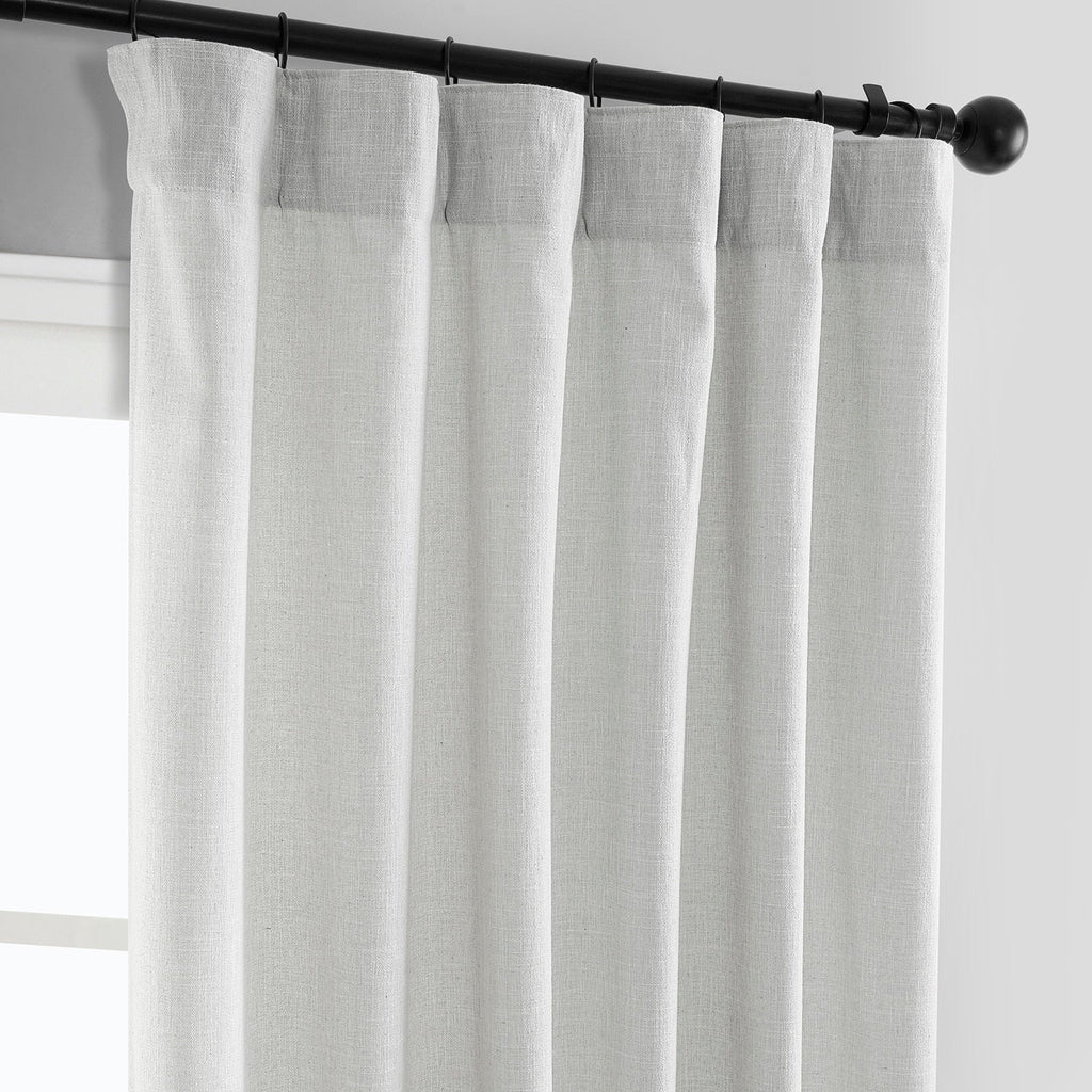Rideaux en faux lin Exclusive Fabrics - 2 panneaux - Rideaux de fenêtre filtrant la lumière