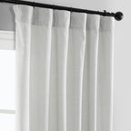 Rideaux en faux lin Exclusive Fabrics - 2 panneaux - Rideaux de fenêtre filtrant la lumière