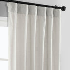 Rideaux en faux lin Exclusive Fabrics - 2 panneaux - Rideaux de fenêtre filtrant la lumière