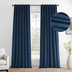 Rideaux occultants en velours Simply Velvet de Exclusive Fabrics, lot de 2 panneaux – Rideaux de fenêtre en velours pour salon et chambre
