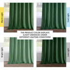 Rideaux occultants en velours Simply Velvet de Exclusive Fabrics, lot de 2 panneaux – Rideaux de fenêtre en velours pour salon et chambre